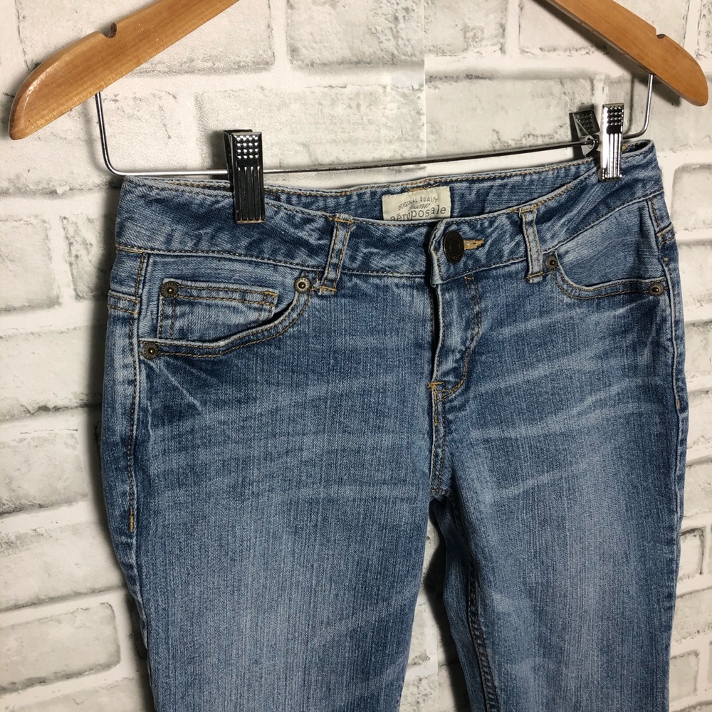 bayla skinny jeans aeropostale 1/2 short Size 8 - Picture 2 of 9